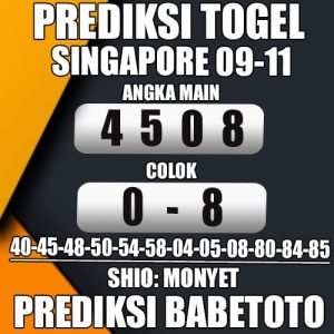 Prediksi SINGAPORE 09 November 2024