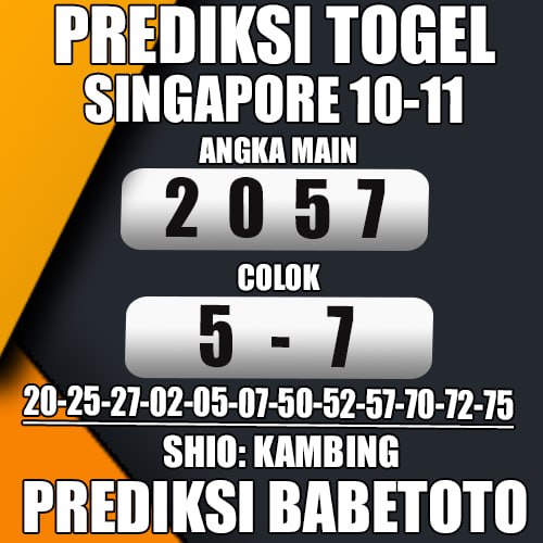 Prediksi SINGAPORE 10 November 2024