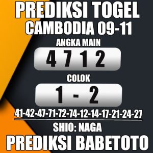 Prediksi Cambodia 09 November 2024