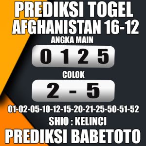 Prediksi Afghanistan 16 Desember 2024