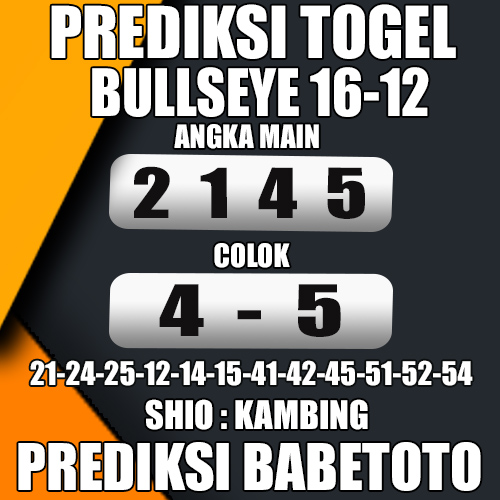  Prediksi Bullseye 16 Desember 2024