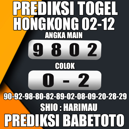 Prediksi HONGKONG 02 Desember 2024