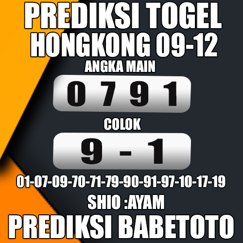 Prediksi HONGKONG 09 Desember 2024