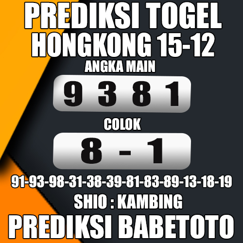 Prediksi HONGKONG 15 Desember 2024