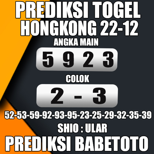 Prediksi HONGKONG 22 Desember 2024