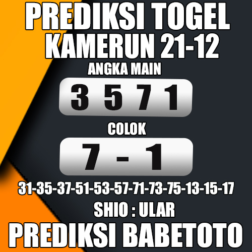 Prediksi KAMERUN 21 Desember  2024