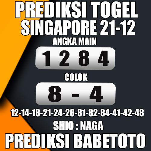 Prediksi SINGAPORE 21 Desember 2024