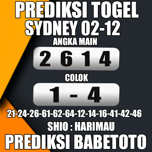 Prediksi Sydney 02 Desember 2024