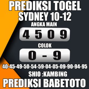 Prediksi Sydney 10 Desember 2024