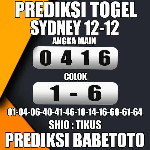 Prediksi Sydney 12 Desember 2024