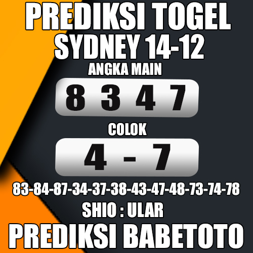 Prediksi Sydney 14 Desember 2024