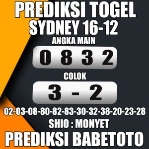 Prediksi Sydney 16 Desember 2024