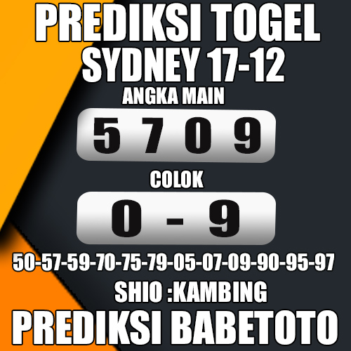 Prediksi Sydney 17 Desember 2024