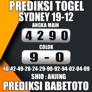 Prediksi Sydney 19 Desember 2024