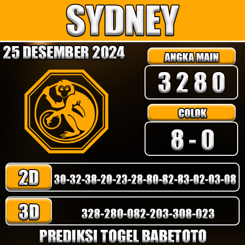 Prediksi Sydney 25 Desember 2024