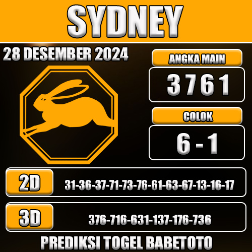 Prediksi Sydney 28 Desember 2024