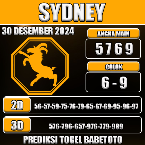 Prediksi Sydney 30 Desember 2024