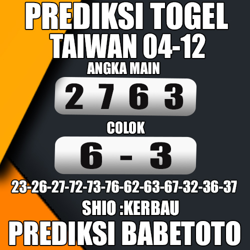 Prediksi Taiwan 04 Desember 2024