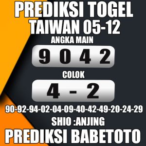 Prediksi Taiwan 05 Desember 2024