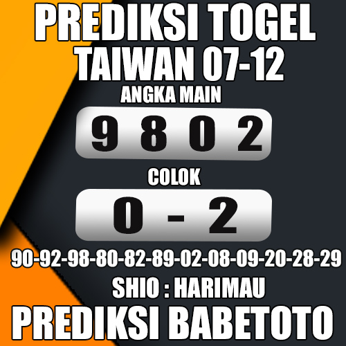 Prediksi Taiwan 07 Desember 2024