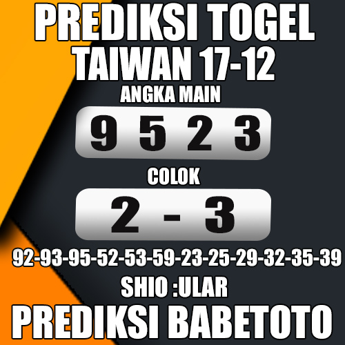 Prediksi Taiwan 17 Desember 2024