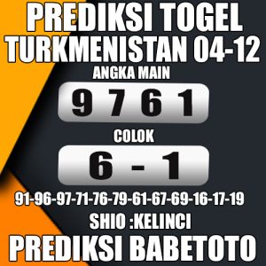 Prediksi TURKMENISTAN 04 Desember  2024