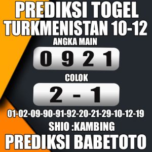 Prediksi TURKMENISTAN 10 Desember  2024